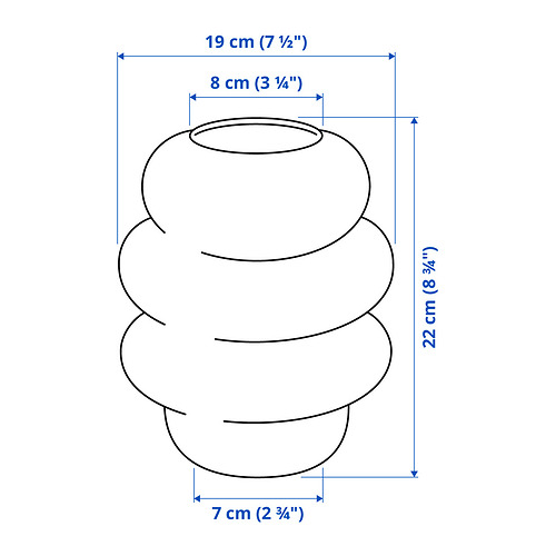 KÄLLARHALS Measurement Illustration