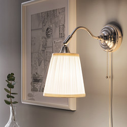 ÅRSTID - Wall lamp, nickel-plated/white