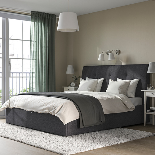 IDANÄS upholstered ottoman bed