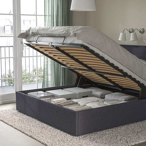 IDANÄS upholstered ottoman bed