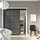 MEHAMN/SKYTTA - sliding door combination, black/double sided dark grey, 177x205 cm | IKEA Indonesia - PE895820_S1