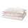 BREDVECKLARE - duvet cover and pillowcase, white pink/check, 150x200/50x80 cm | IKEA Indonesia - PE931249_S1