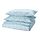 CYMBALBLOMMA - duvet cover and 2 pillowcases, white/blue, 200x200/50x80 cm | IKEA Indonesia - PE931267_S1