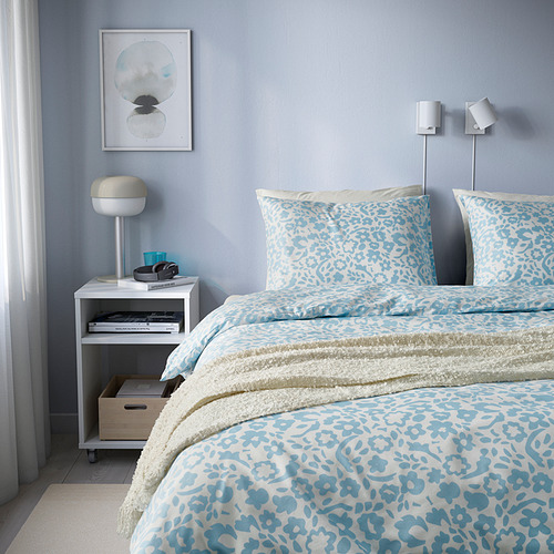 CYMBALBLOMMA sarung duvet dan 2 sarung bantal