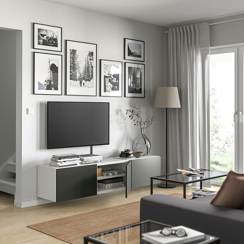 BESTÅ TV bench with doors