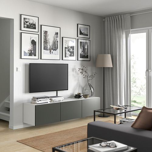 BESTÅ TV bench with doors