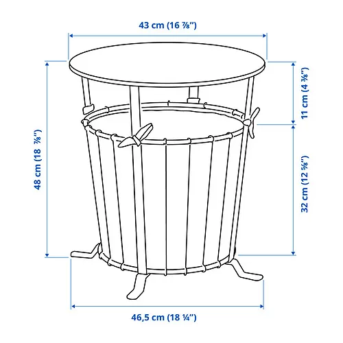 ÄNGESBYN Measurement Illustration