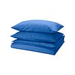 PILTANDVINGE - Duvet cover and 2 pillowcases, blue, 240x220/50x80 cm