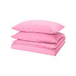 PILTANDVINGE - Duvet cover and 2 pillowcases, pink, 240x220/50x80 cm