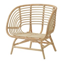 BUSKBO - Armchair, rattan
