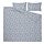 RODGERSIA - duvet cover and 2 pillowcases, blue/white, 200x200/50x80 cm | IKEA Indonesia - PE931416_S1