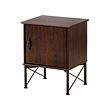 MUSKEN - Meja samping tempat tidur, cokelat, 45x58 cm