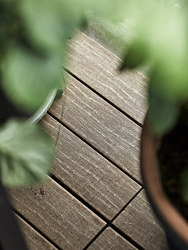 UTLÄNGAN - Floor decking, outdoor, brown, 0.90 m²