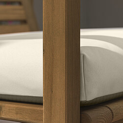 KUDDARNA - Seat cushion, outdoor, light grey-beige, 62x62 cm