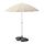 SAMSÖ/IGGÖN - parasol with base, tilting beige/dark grey, 200 cm | IKEA Indonesia - PE961528_S1