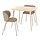KRYLBO/LISABO - table and 2 chairs, ash veneer/Tonerud dark beige, 88 cm | IKEA Indonesia - PE961561_S1