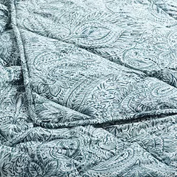 ÄNGSSTAMFLY - Duvet, sedikit hangat, biru/putih, 200x200 cm