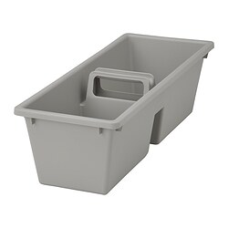 FÅNGGRÖDA - Insert with compartments, light grey, 48x18x14 cm