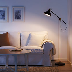 RANARP - Lampu lantai/baca, hitam