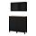 BESTÅ - storage combination w doors/drawers, black-brown Lappviken/Sindvik/Stubbarp black-brown clear glass, 120x42x240 cm | IKEA Indonesia - PE814709_S1