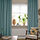 MAJGULL - room darkening curtains, 1 pair, dark grey-turquoise, 145x250 cm | IKEA Indonesia - PE931525_S1