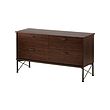 MUSKEN - Chest of 4 drawers, brown, 118x65 cm
