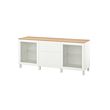 BESTÅ - Storage combination with drawers, Sindvik white/Lappviken/Stubbarp white, 180x42x76 cm