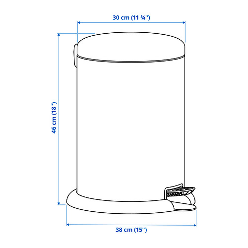 GÅNGSKYFFEL Measurement Illustration