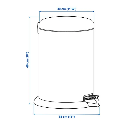 GÅNGSKYFFEL Measurement Illustration