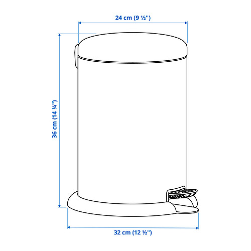 GÅNGSKYFFEL Measurement Illustration