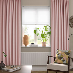 SANELA - Curtains, 1 pair, pale pink, 140x250 cm