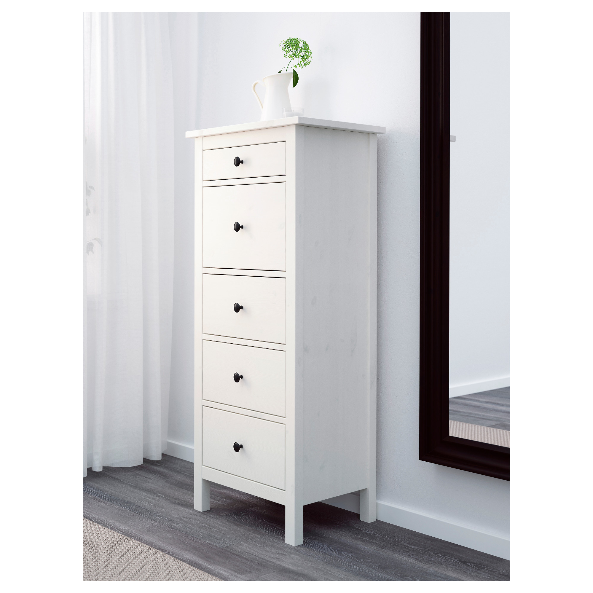 HEMNES lemari  5 laci warna  putih  IKEA Indonesia