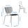SEGERÖN/DUVSKÄR - table and 4 chairs, outdoor white/beige/grey, 147 cm | IKEA Indonesia - PE896205_S1