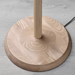 KINNAHULT - Floor lamp, ash/white, 150 cm