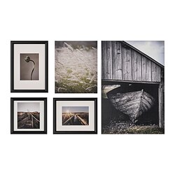 RAMHÄLL - Picture, set of 5, peaceful outdoors