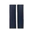 SANELA - Curtains, 1 pair, dark blue/with heading tape, 140x250 cm