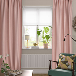 VILBORG - Gorden penggelap ruangan, 1 pasang, merah muda, 145x250 cm