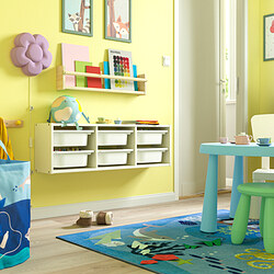 TROFAST - Wall storage, white/white, 99x21x30 cm