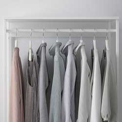 PLATSA - Open clothes hanging unit, white, 80x40x120 cm