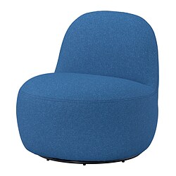 LILLESÄTER - Swivel easy chair, Gunnared dark blue