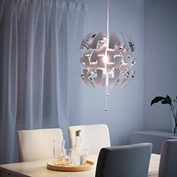 IKEA PS 2014 - Pendant lamp, white/silver-colour, 35 cm