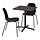 STENSELE/LIDÅS - table and 2 chairs, anthracite anthracite/black/black, 70x70 cm | IKEA Indonesia - PE896360_S1