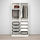 PAX/GRIMO - wardrobe combination, white/white, 100x60x201 cm | IKEA Indonesia - PE760133_S1