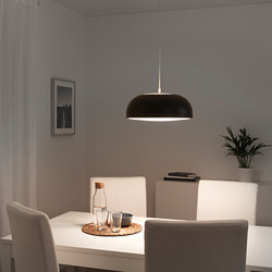 NYMÅNE - Pendant lamp, anthracite, 40 cm