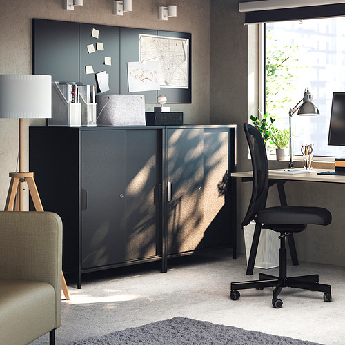 TROTTEN kabinet dengan pintu geser