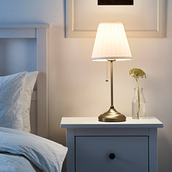 ÅRSTID - Table lamp, brass/white