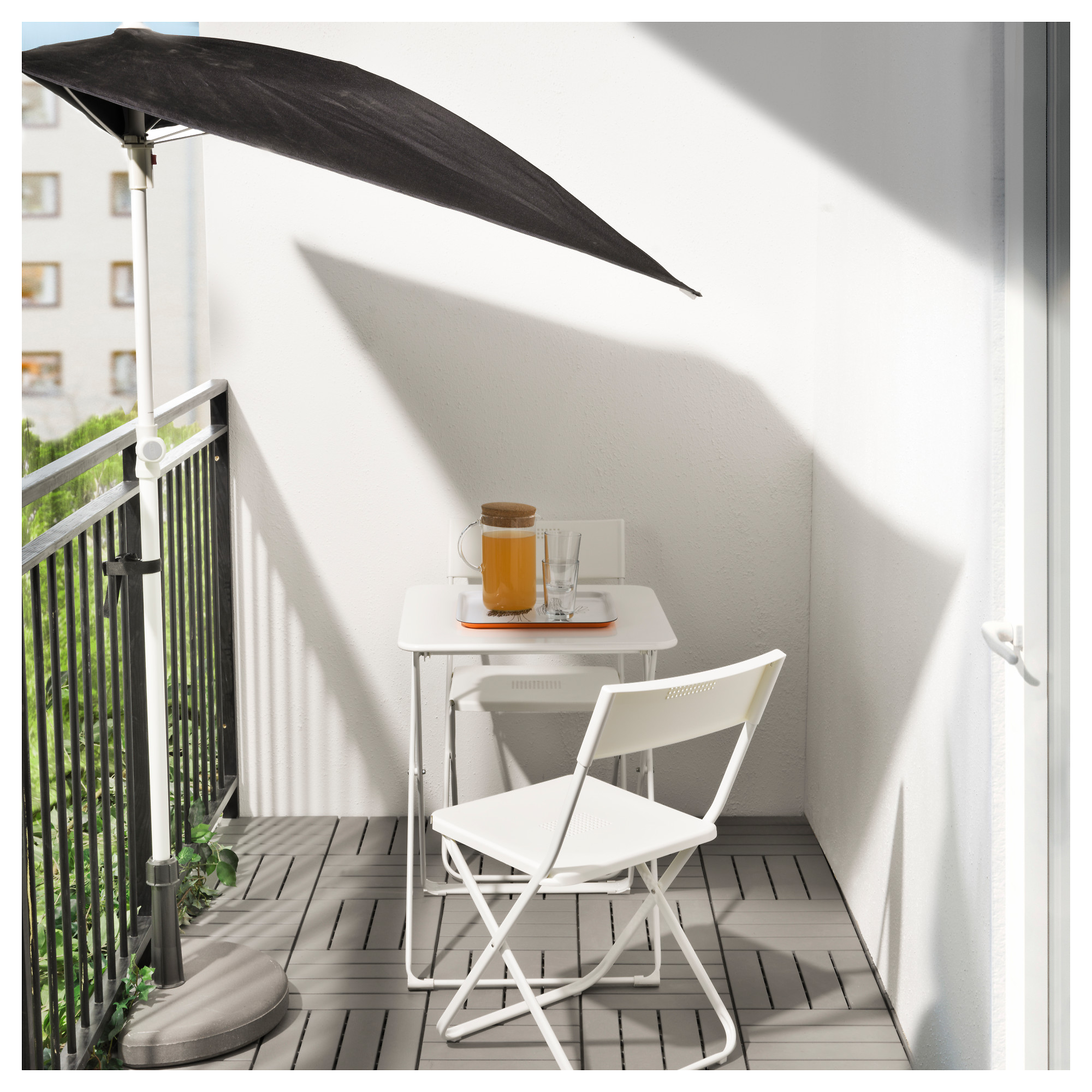 HÄRÖ table, outdoor, foldable white IKEA Indonesia