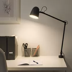 SKURUP - Lampu kerja/dinding, hitam