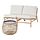 TVARÖ/FRÖSÖN - 2-seat conversation set, outdoor, beige | IKEA Indonesia - PE896481_S1