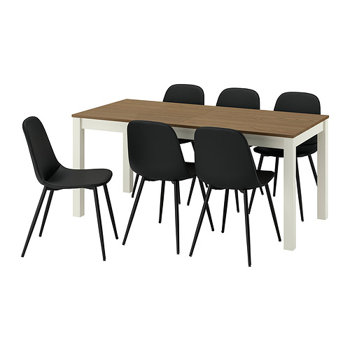 NORDMANSSKÄR/ÅLHULT table and 6 chairs